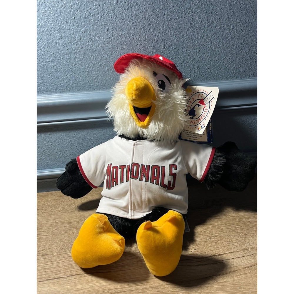Washington Nationals Plush Mascot Screech Build A Bear MLB Baseball‎ NWT READ